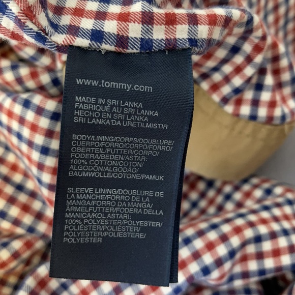 Tommy Hilfiger classic tan embroidered logo front zipper Bomber lined jacket S - Picture 8 of 11